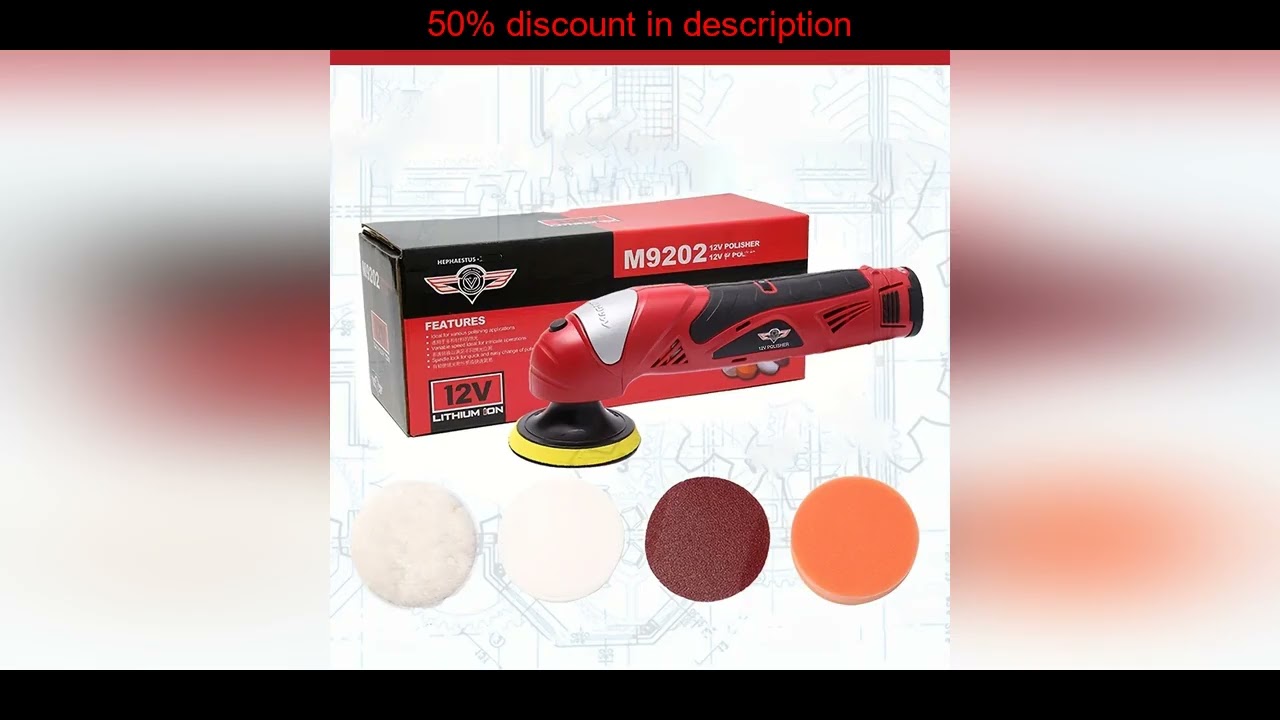 Latest Products You Must Know! 12V Wireless Polisher, 4 Inch Car Buffer Buffing Kit W
