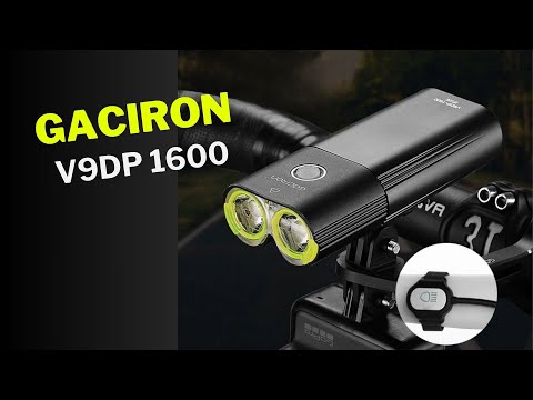 Видео: A cool bicycle light from AliExpress that is not afraid of rain GACIRON V9DP – 1600