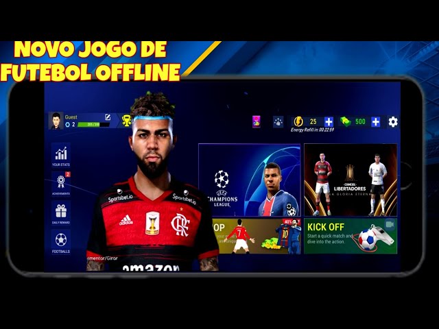 chegou na playstore!!incrível jogo de futebol totalmente offline 50MB com  vários modos de jogo 