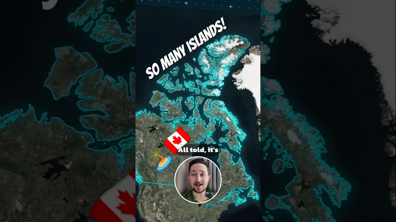 Is Canada secretly an ISLAND country? 🇨🇦🏝️🤔 #canada #geography #canadalife