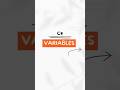 C# Variables Tutorial for All | int, double, char Explained #CSharp #Coding #Developer #LearnCSharp