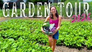 What it Looks Like to Feed a Family from a 1/8 Acre Garden (FULL TOUR)