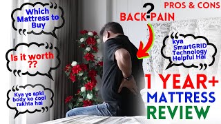 Honest 1 Year Review of The Sleep company Mattress pros &amp; cons | Sirf 2 mahine mai back pain khatam