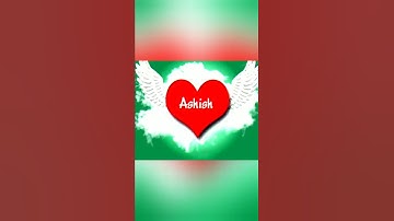 Ashish name art short video 🔥🔥 status wp status 💚🥵🌹