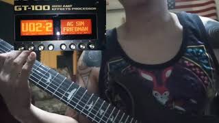 Video thumbnail of "Kau pergi (Search) - Guitar solo backing track"