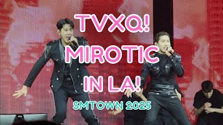 TVXQ! Performs Legendary MIROTIC Live at SMTOWN 2025 in LA | K-pop Iconic Stage | 직캠 FANCAM
