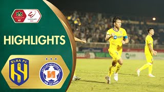 Highlights SLNA - SHB Đà Nẵng | Đình Duy, Quế Ngọc Hải ghi bàn trước ngày lên tuyển