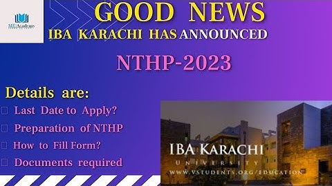 NTHP KARACHI |PREPARATION|FORM SUBMISSION DETAILS| ME ACADEMY