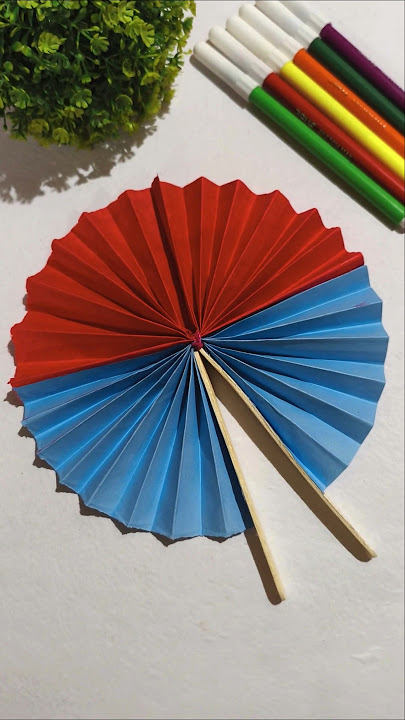 HANDMADE JAPANESE FAN | #diy #art #craft #artandcraft #craftideas #handmade #artwork #fans #handfan