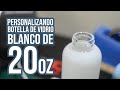 Personalizando Botella de Vidrio Blanco