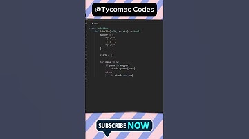 LeetCode 20 Valid parenthesis | #shorts #python #leetcode #validParenthesis #coding #programming