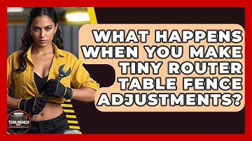 What Happens When You Make Tiny Router Table Fence Adjustments? - ToolBench Pros
