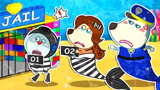 Lycan Pretends Play Police and Mermaids with Ruby  Funny Stories for Kids @LYCANArabic