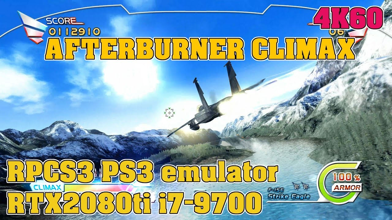 After Burner Climax / 4K60 PS3 emulator RPCS3 / RTX 2080ti + i7-9700 ...