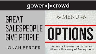 Great Salespeople Give People Options - Real Estate Sales Training