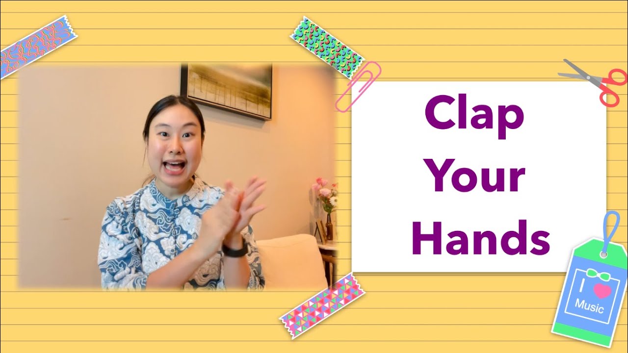 Kids Song Sing Along Warm Up For Preschoolers Clap Clap Clap Your Hands Ms Qing Youtube