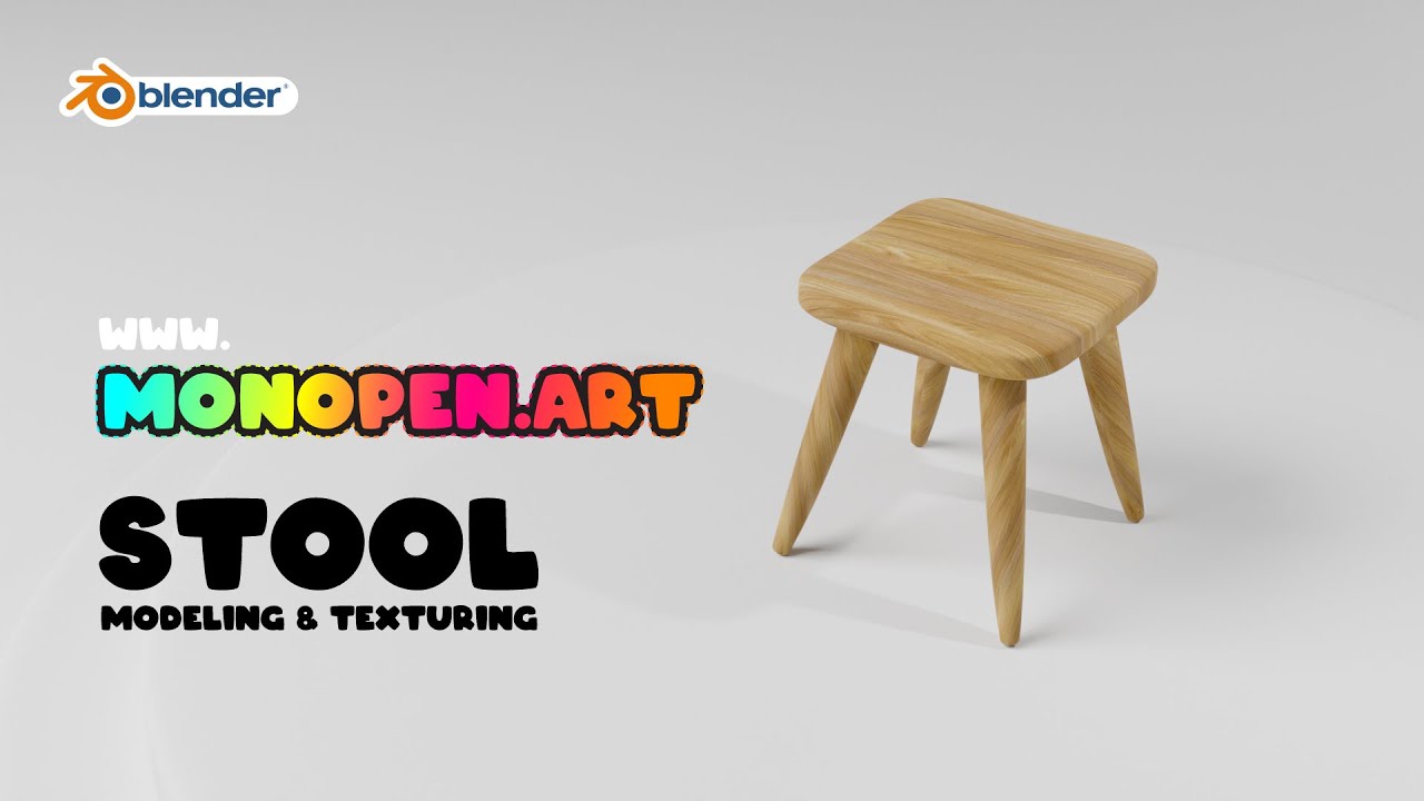 Stool 3D Modeling in Blender - YouTube