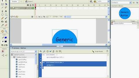 How to code a button in Macromedia Flash 8. ANIMATED!