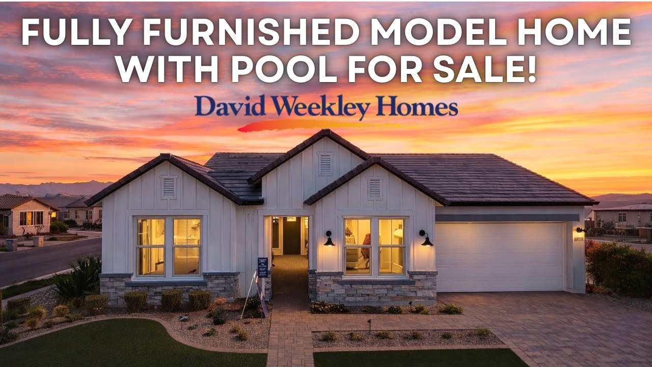 Продается полностью меблированный демонстрационный дом с бассейном! [Жизнь в Аризоне | Блоссом Ро...