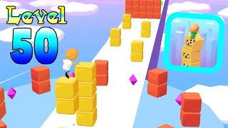 Cube Surfer Gameplay level 50 Best Hyper Casual Games and offline Mobile Games screenshot 1