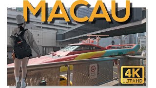 Hong Kong to Macau by High-Speed Ferry - FULL Process Tour | China in 4K