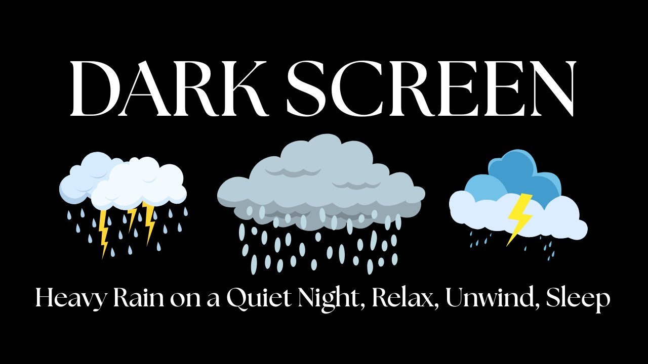 Heavy Rain on a Quiet Night — Relax, Unwind, Sleep - YouTube