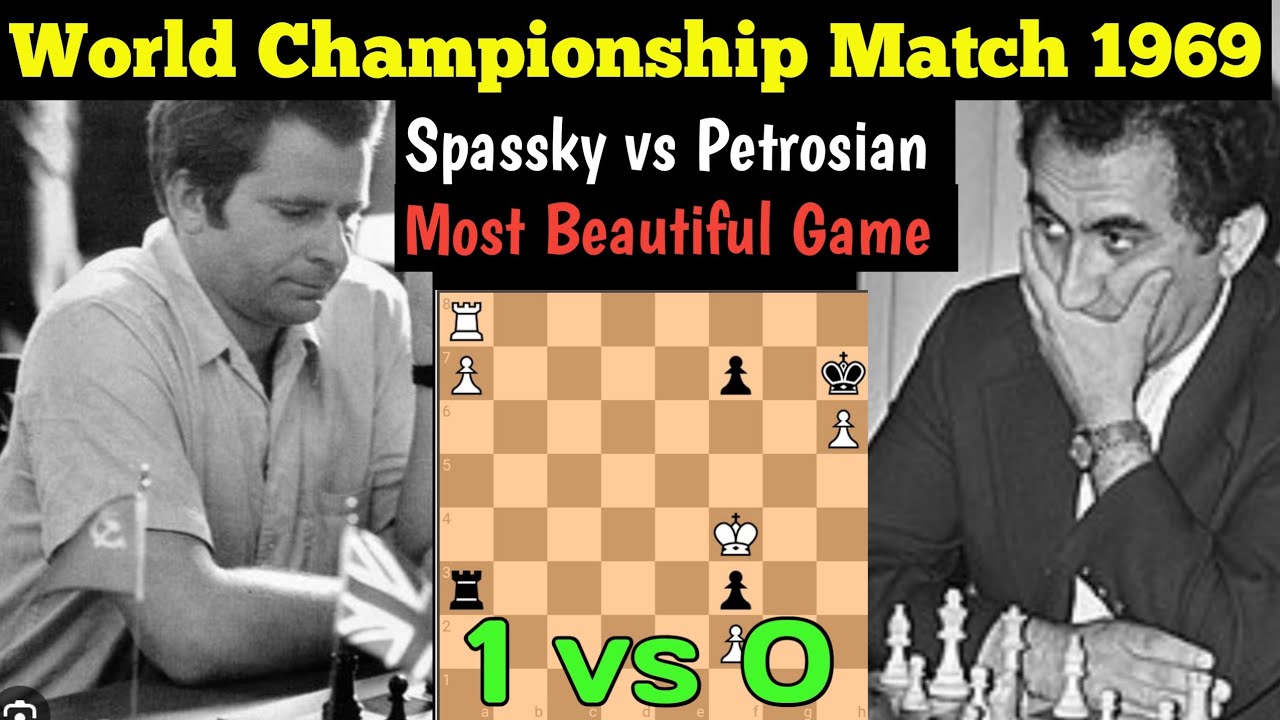 Boris Spassky vs Tigran V Petrosian  World Championship Match, 1969 #chess  #chessgame 