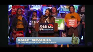 FULL REMARKS: AOC in Missoula for Sam Forstag | Alexandria Ocasio-Cortez