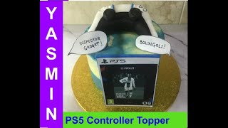 PS5 Controller Cake Topper Tutorial  |  Cake Decorating