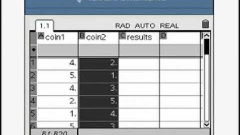 TI-Nspire Mini-Tutorial: Probability Simulation with Two Dice