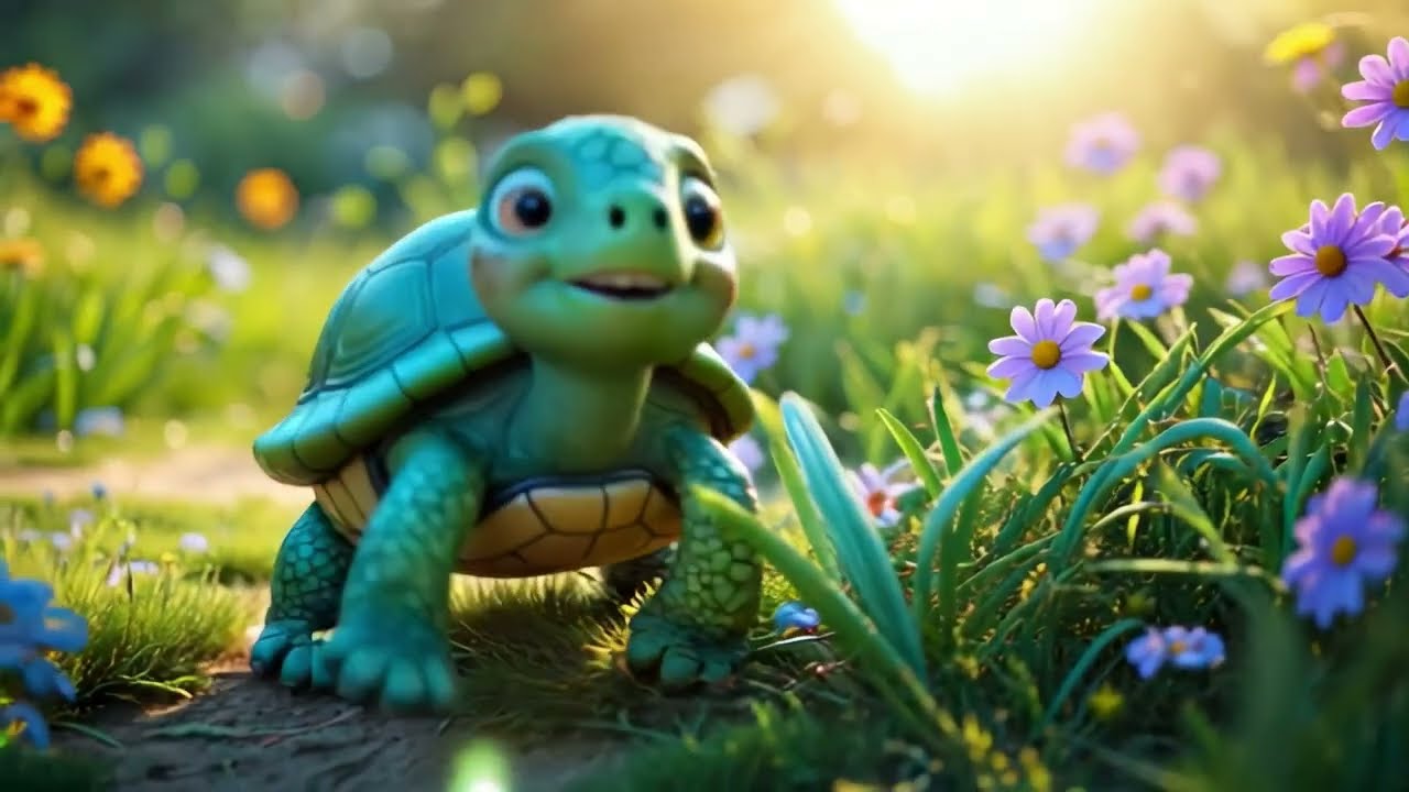 The Happy Turtle 🐢 | Fun Kids Song & Animation | Slow and Steady Dance