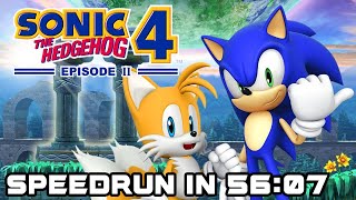 Sonic 4 Episode 2 - Beat the game speedrun in 56:07