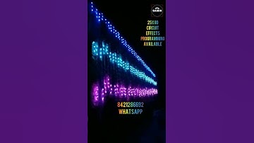 25x80 Circuit, Effects, Programming Available For Pixel LED