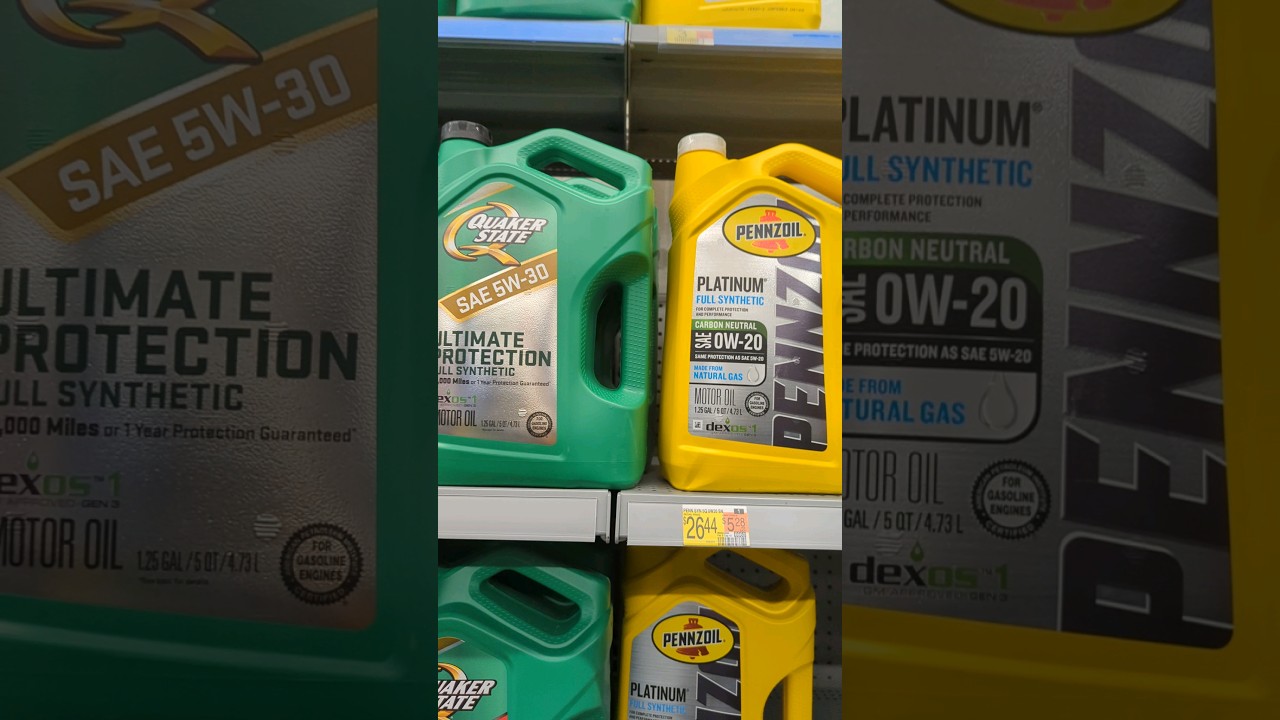 Quaker and Pennzoil имеют одинаковую канистру YouTube