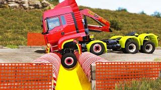 Cars vs Upside Down Speed Bumps #54 | BeamNG.DRIVE