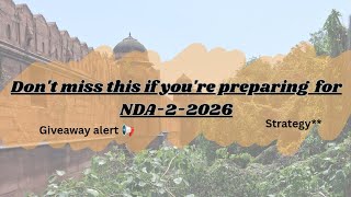 If You’re Preparing for NDA… Don’t Miss This 📢 (GIVEAWAY)