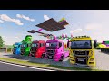 Car Playground - Colorful Monster Trucks Adventure! Fun Truck Race on Rainbow Sky Track || FS22 #17