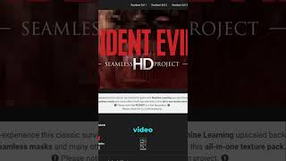 The Great Resident Evil HD Mods
