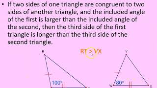5-7 Inequalities in Two Triangles