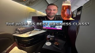 THE BEST BUSINESS CLASS IN THE SKY? QATAR BUSINESS CLASS Q SUITE REVIEW IN 4K