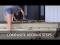 Composite Decking Front Steps Complete Tutorial