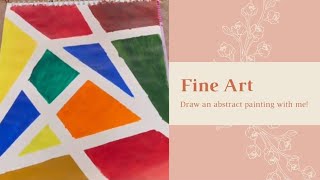How To Draw A Abstract Block Painting Fine Art