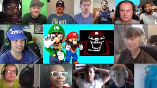 Mario Plays Mario.exe ft. Luigi Reaction Mashup