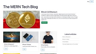 MERN Stack project - Build a blog with React, Express & MongoDB (part 1/3)