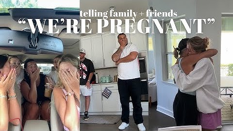 Telling our family & friends: WE’RE PREGNANT (with twins??! + full story)