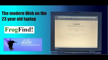 Browsing the modern web on the Pentium 2 laptop
