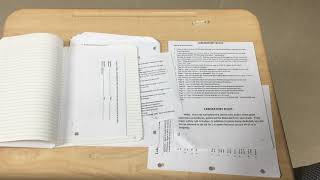 Lab book set up