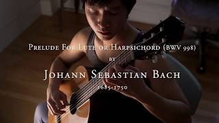 Prelude For Lute or Harpsichord (BWV998) by J. S. Bach - Classical Guitar Solo