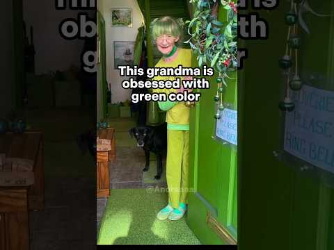 This Grandma Only Wears Green #outfit #dress #fashion
