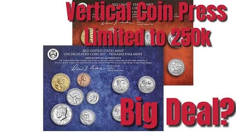 The 2022 US Mint Uncirculated Coin Set..Coins are being struck vertical. Not a big deal..here